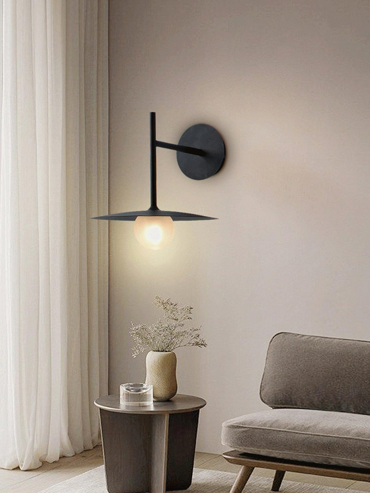 Orsilus Vintage Industrial Plug-In Wall Lamp