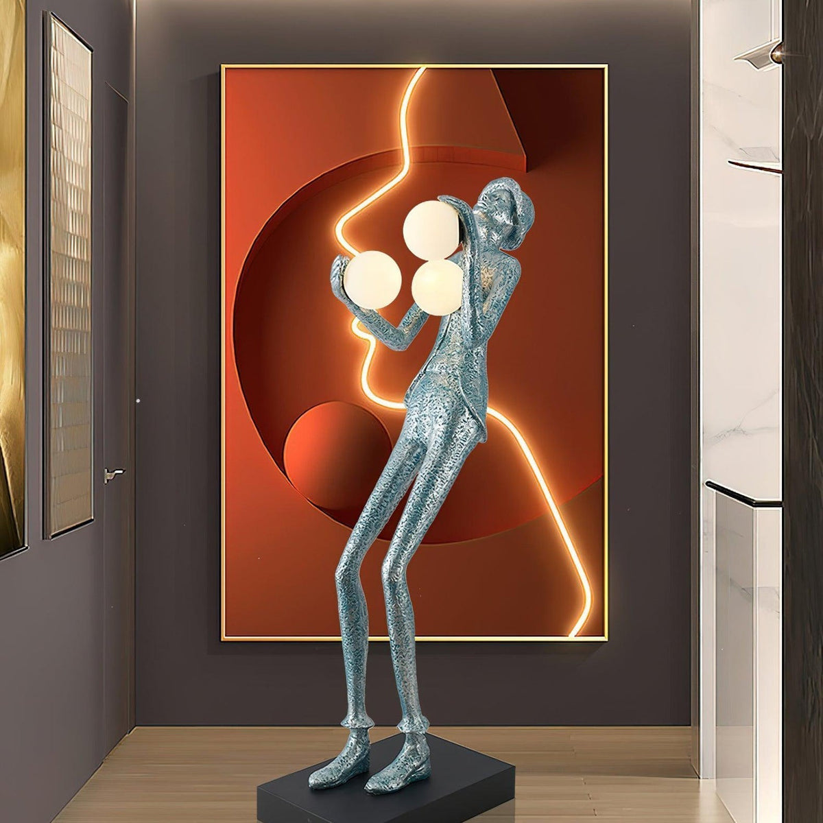 Evlirir Artistic Bronze Floor Lamp