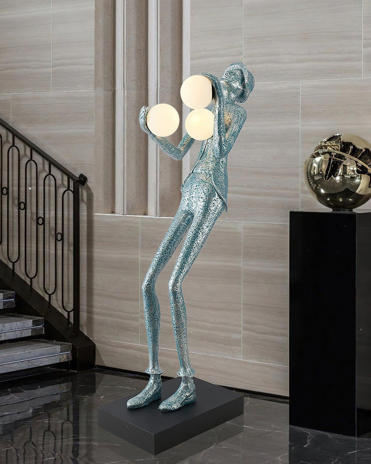 Evlirir Artistic Bronze Floor Lamp