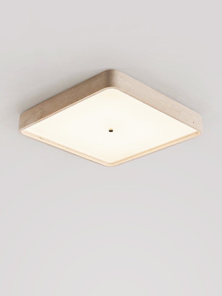 Ormian  Travertine Square Ceiling Light