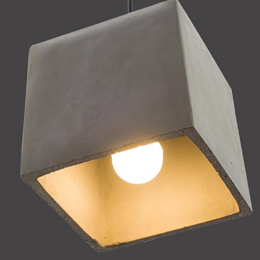 Geo Industrial Cement Pendant Light
