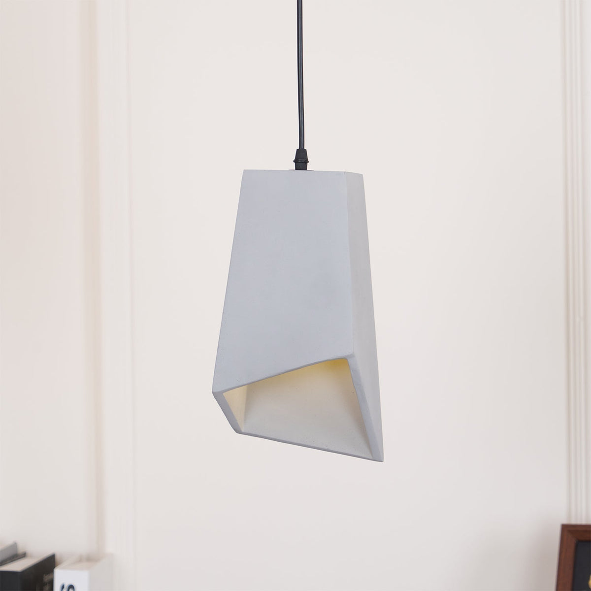Geo Industrial Cement Pendant Light