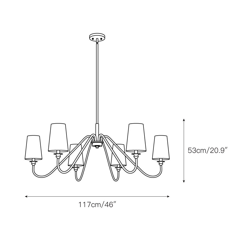 Auraena Brass Chandelier
