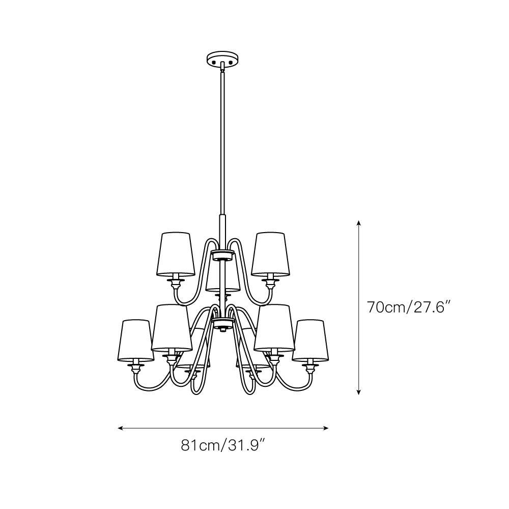 Auraena Brass Chandelier