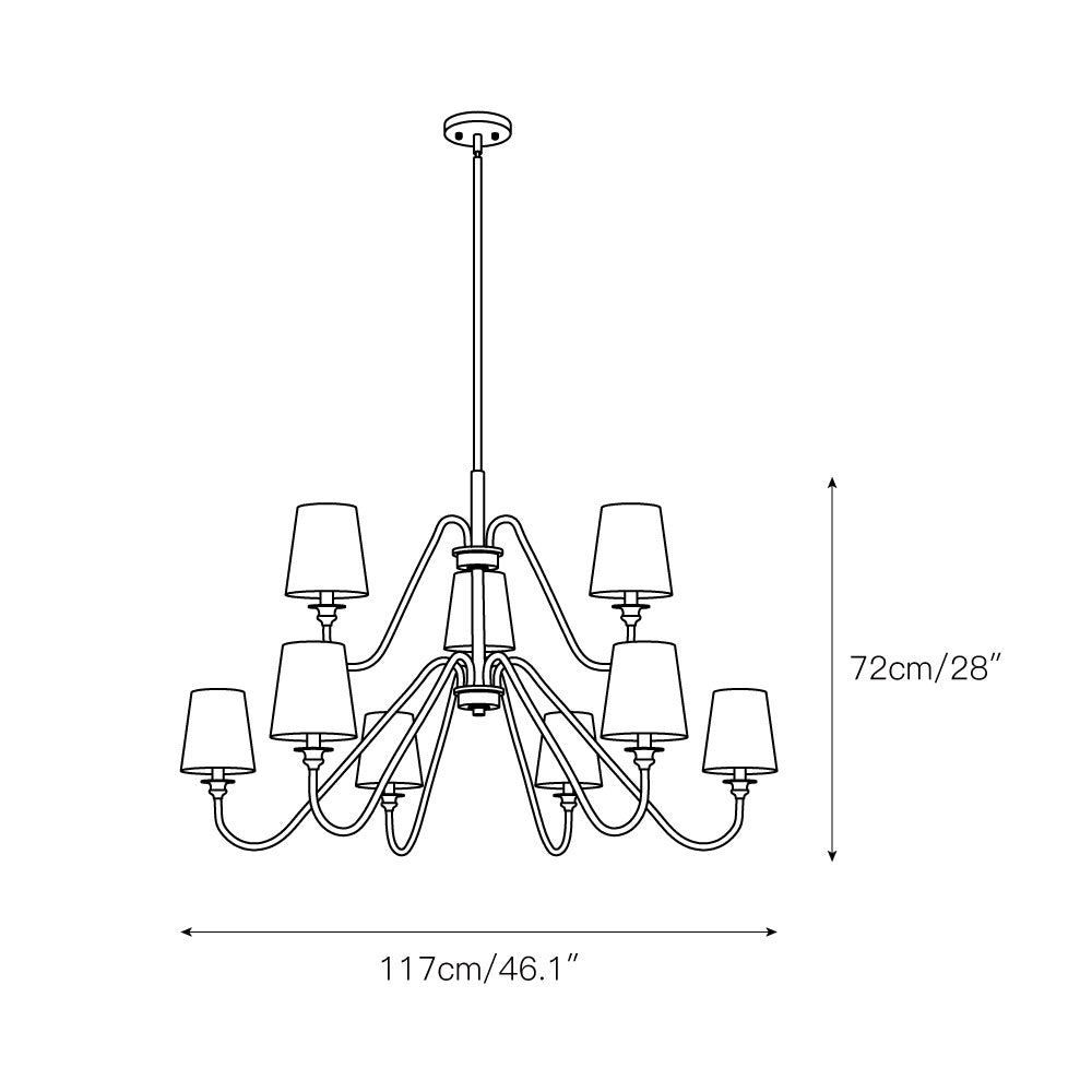 Auraena Brass Chandelier