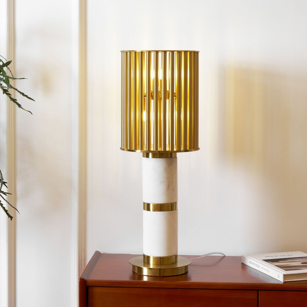 Elios Gilded Cage Table Lamp