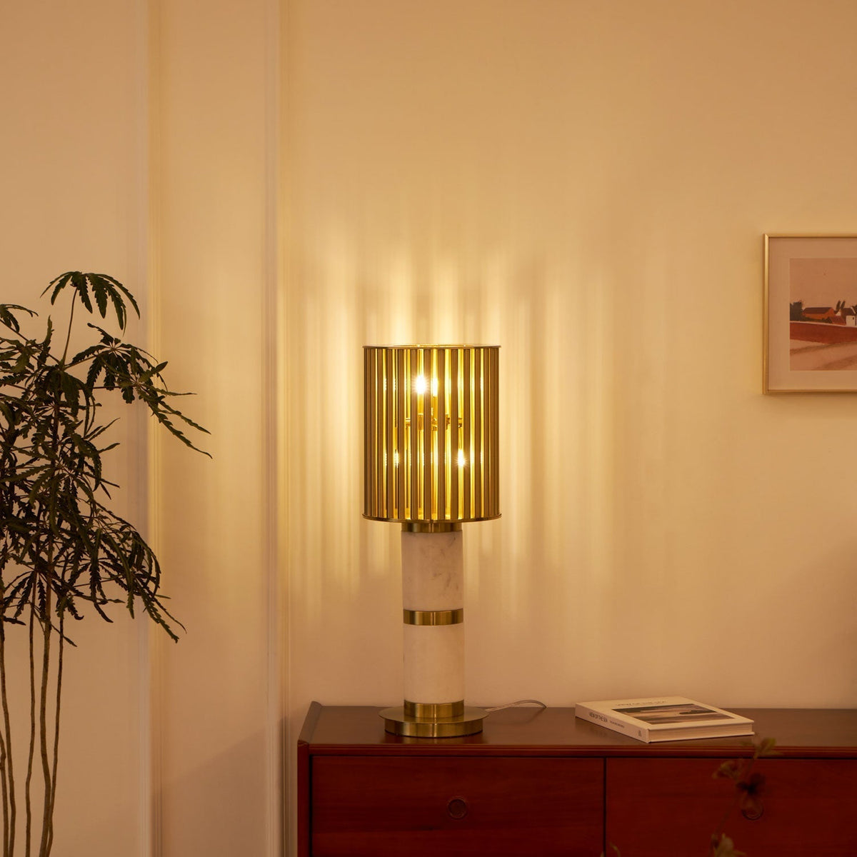 Elios Gilded Cage Table Lamp
