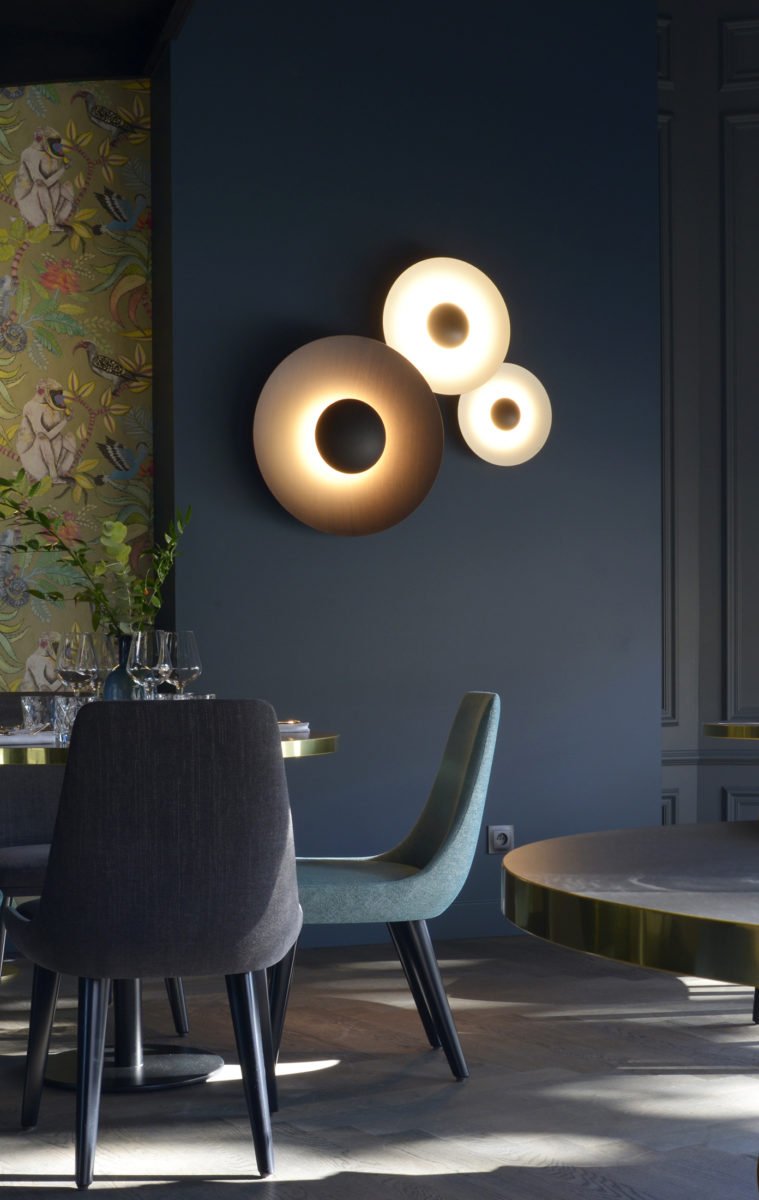 Ginger Modern Minimalist Round Wall Lamp