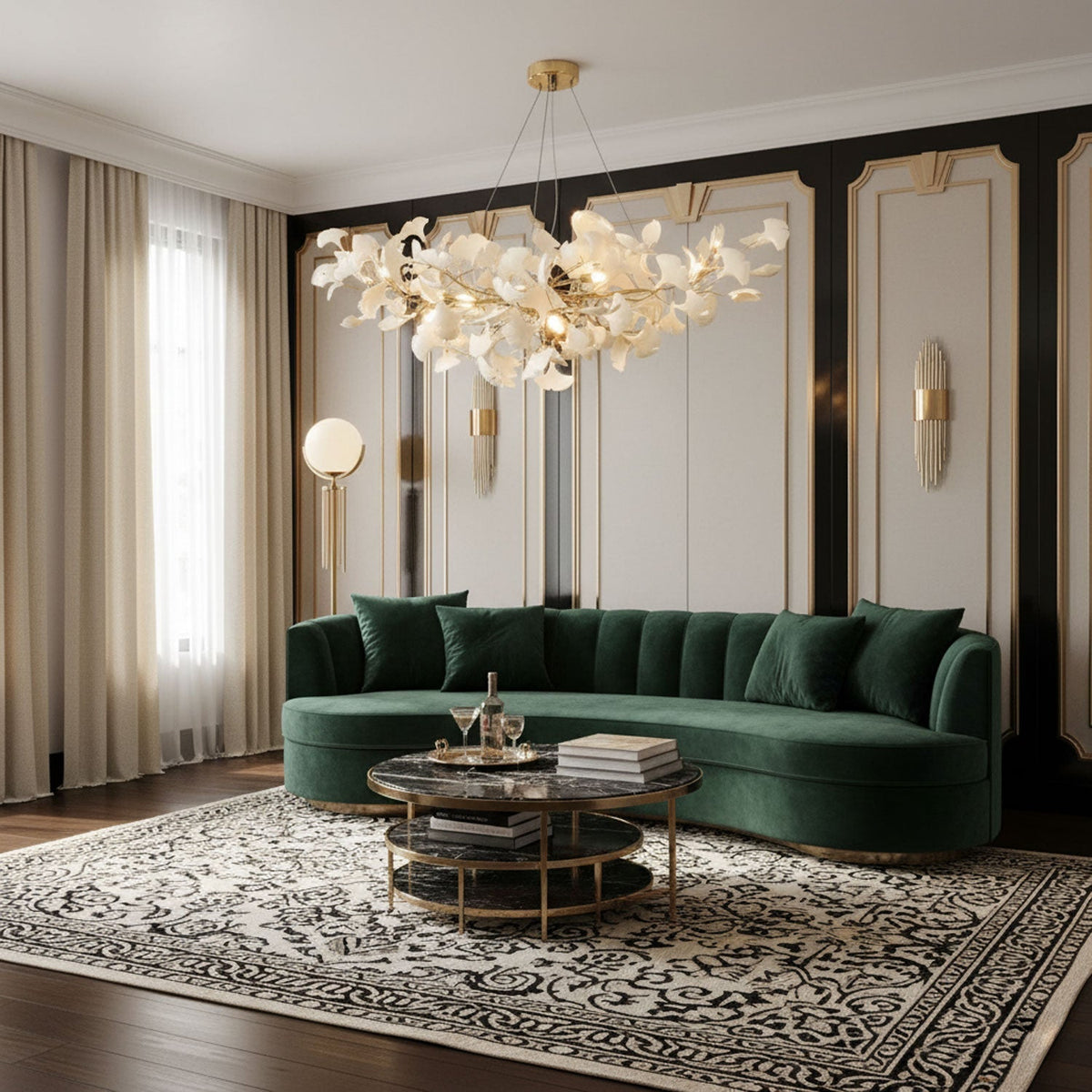 Voena Bloom Gingko Chandelier