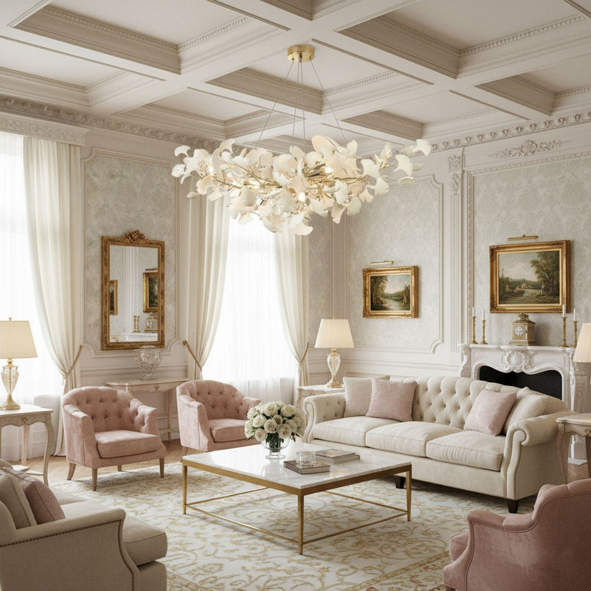Voena Bloom Gingko Chandelier