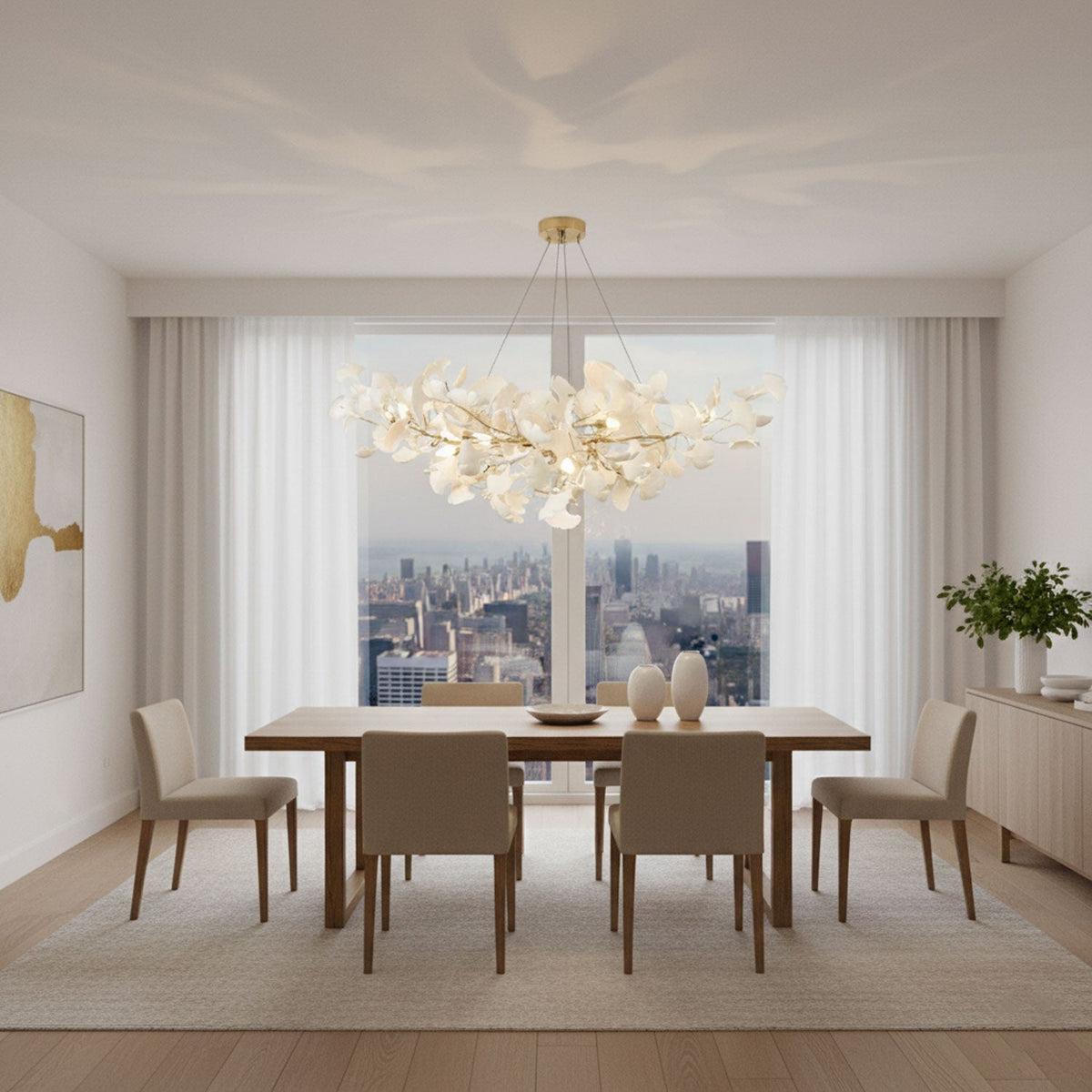 Voena Bloom Gingko Chandelier