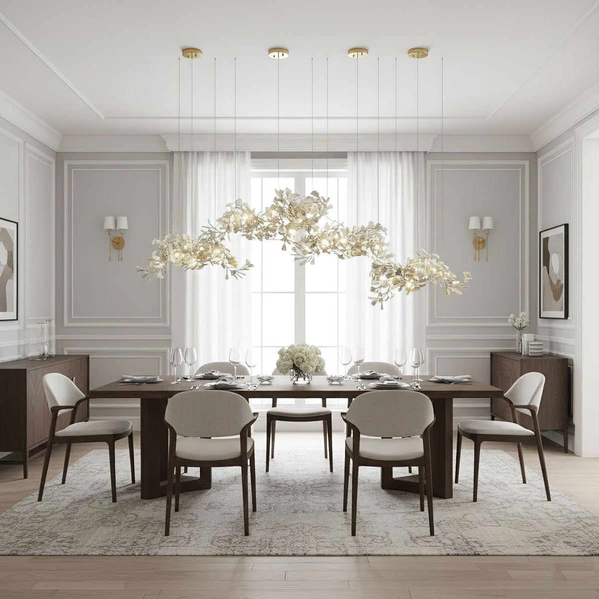 Ginkgo Cluster Chandelier