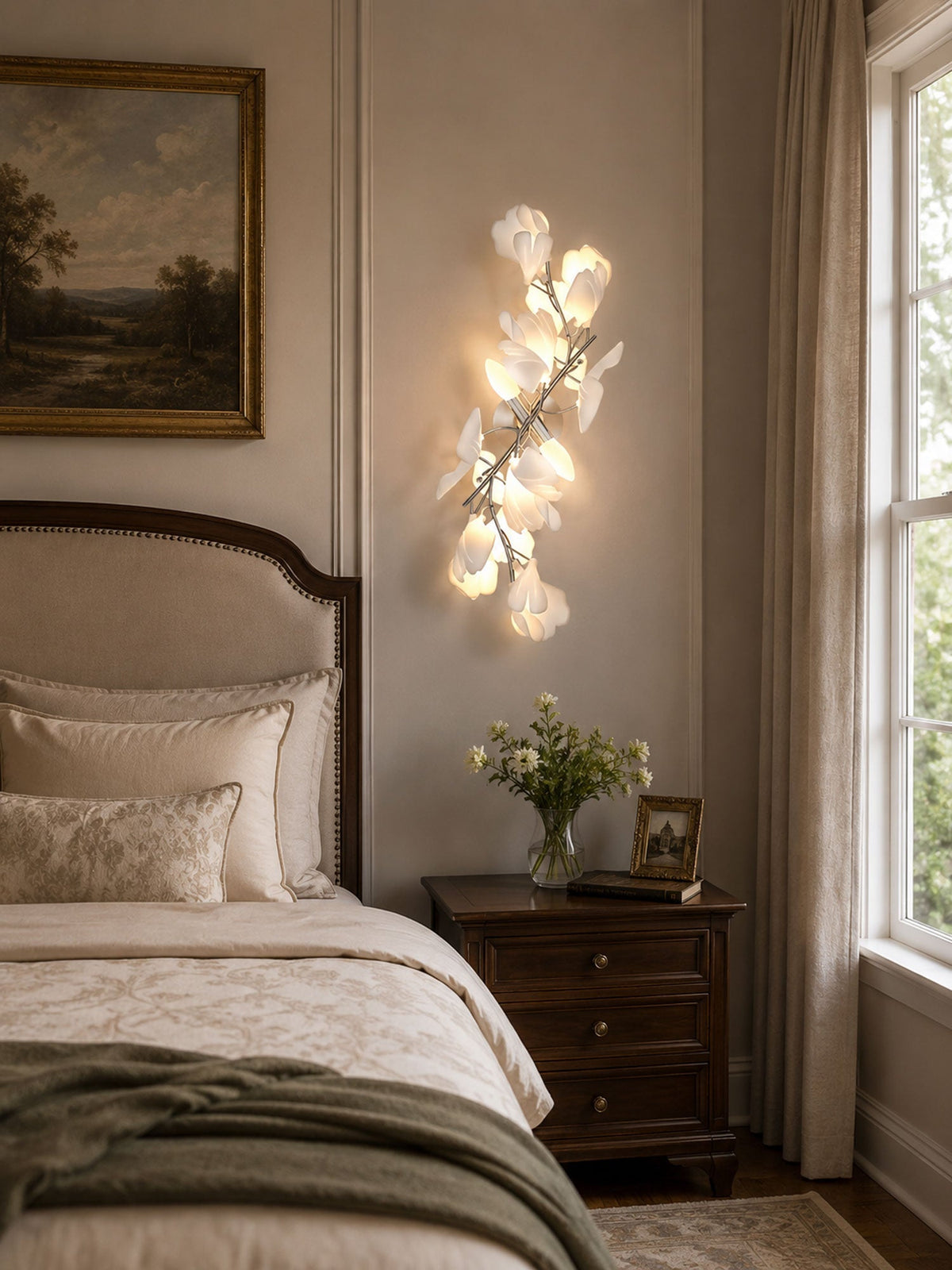 Higus Gingko Flowers Indoor Wall Light