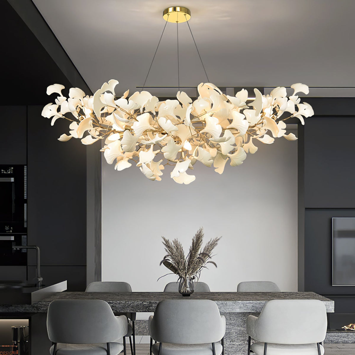 Voena Bloom Gingko Chandelier