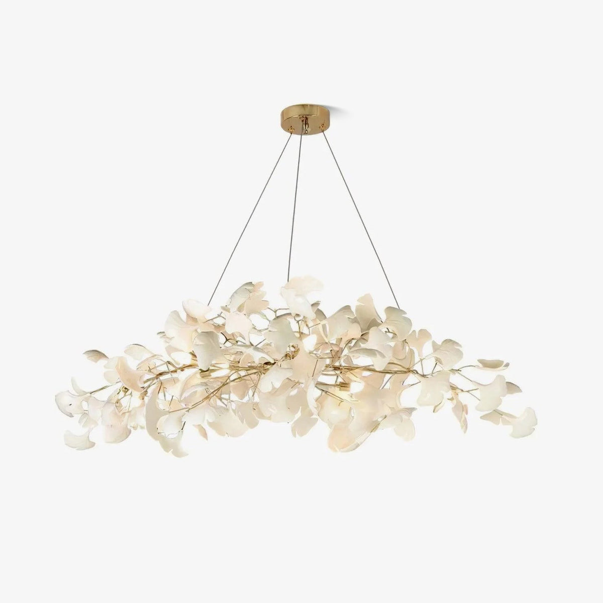 Oriiselle Chandelier Ceramic Gingko Petal Gold
