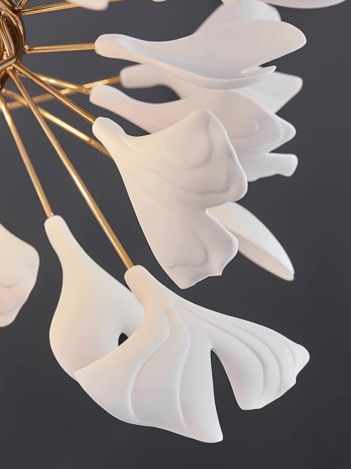 Elorus Double Layer Combination Gingko Chandelier
