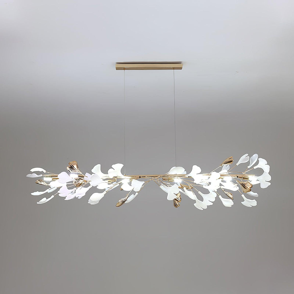 Vixu Postmodern Luxury Gingko Ceramics Chandelier