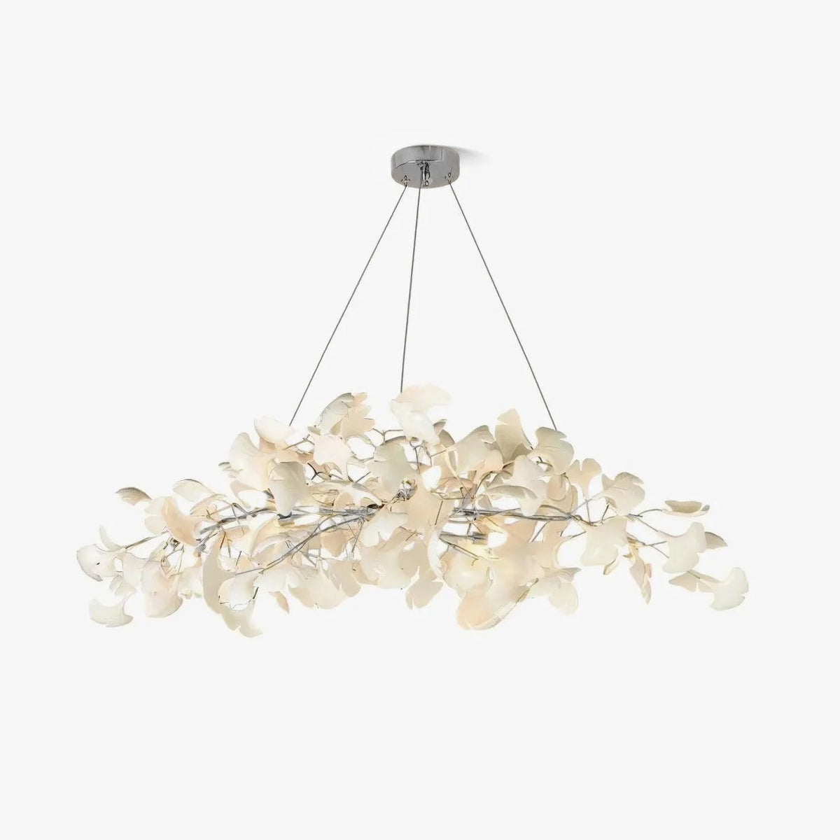 Oriiselle Chandelier Ceramic Gingko Petal Gold