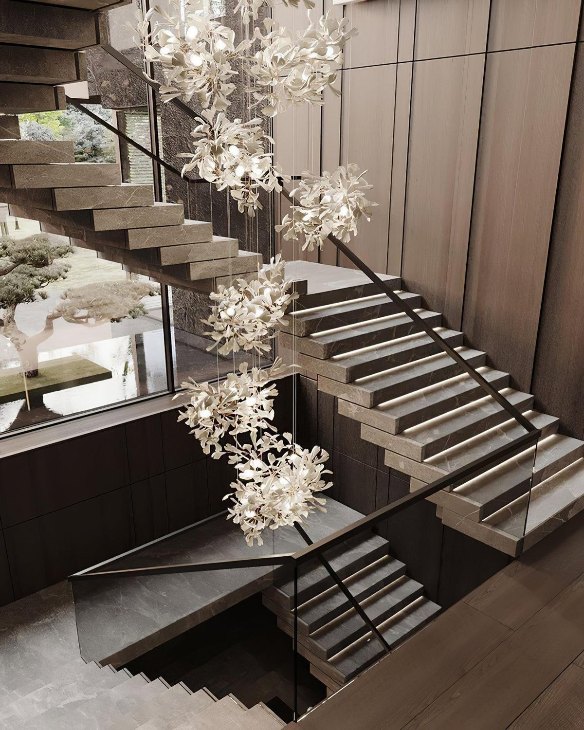 Bough Zephyr Ceramics Chandelier