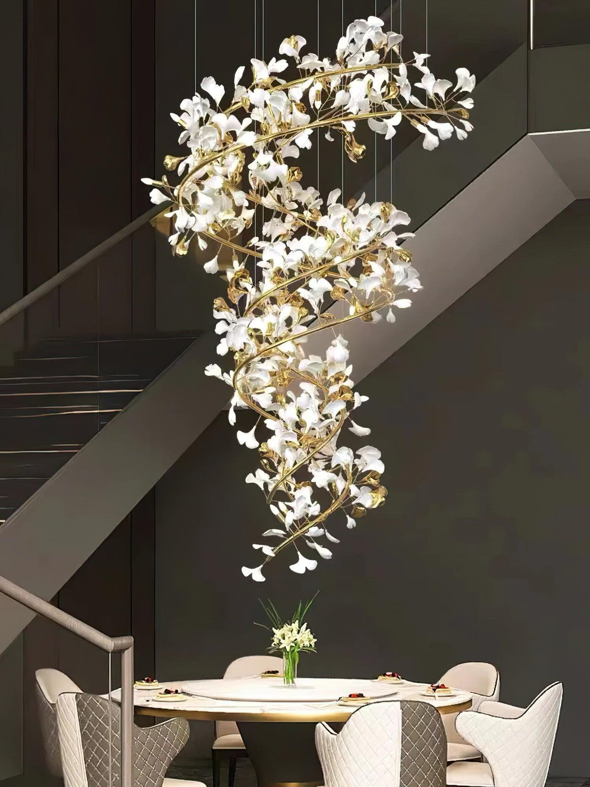 Bough Zephyr Ceramics Chandelier