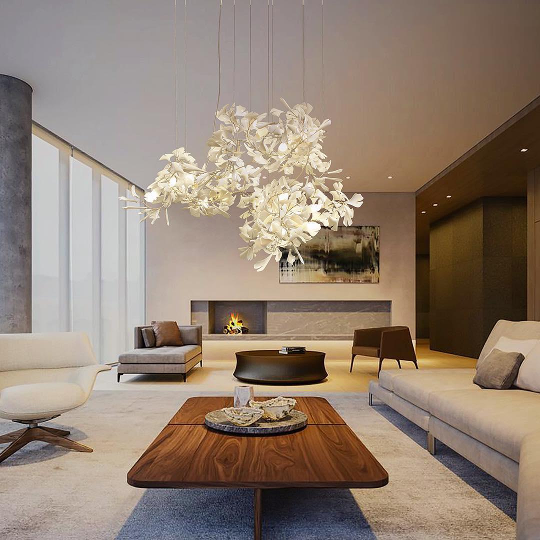 Ginkgo Cluster Chandelier