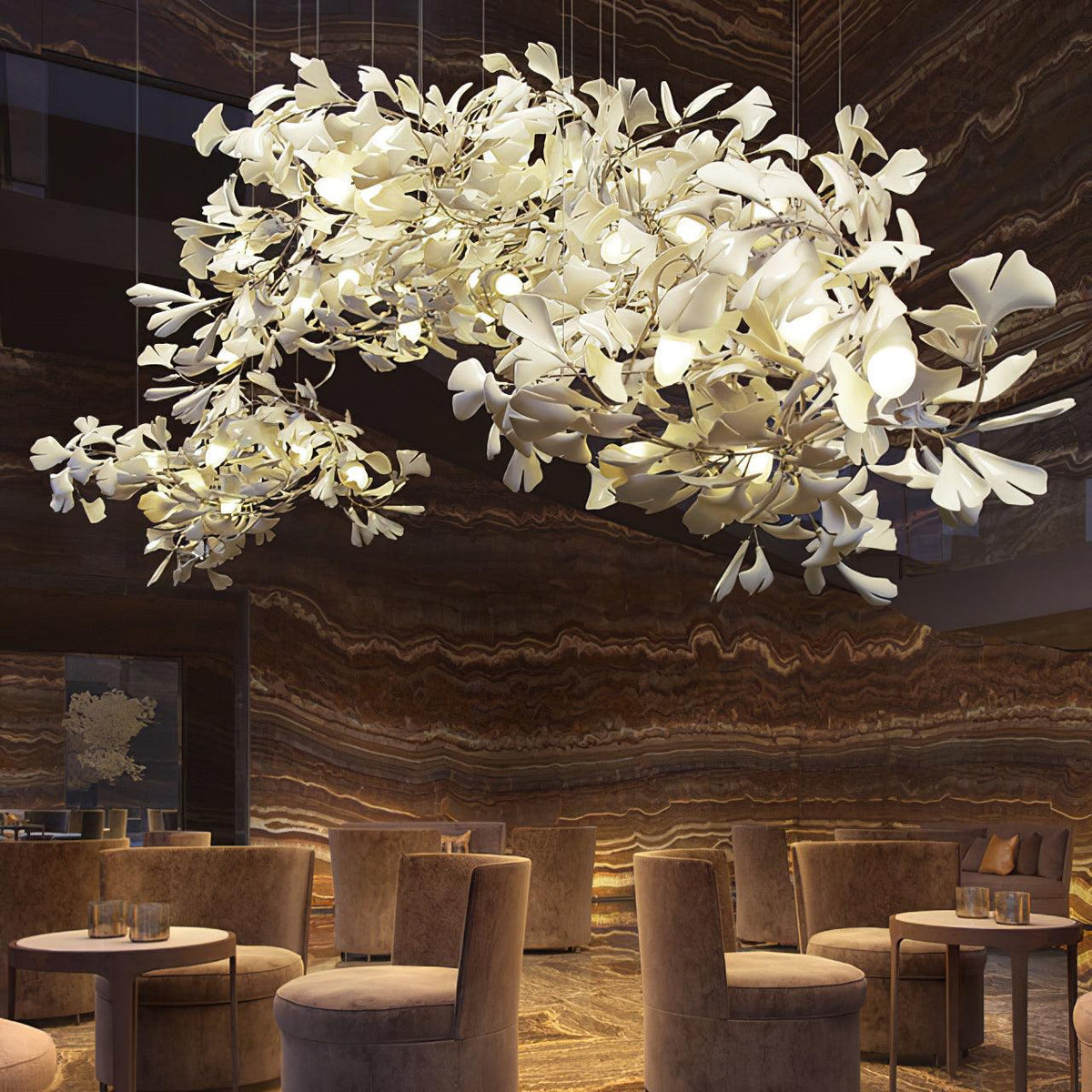 Voena Bloom Gingko Chandelier
