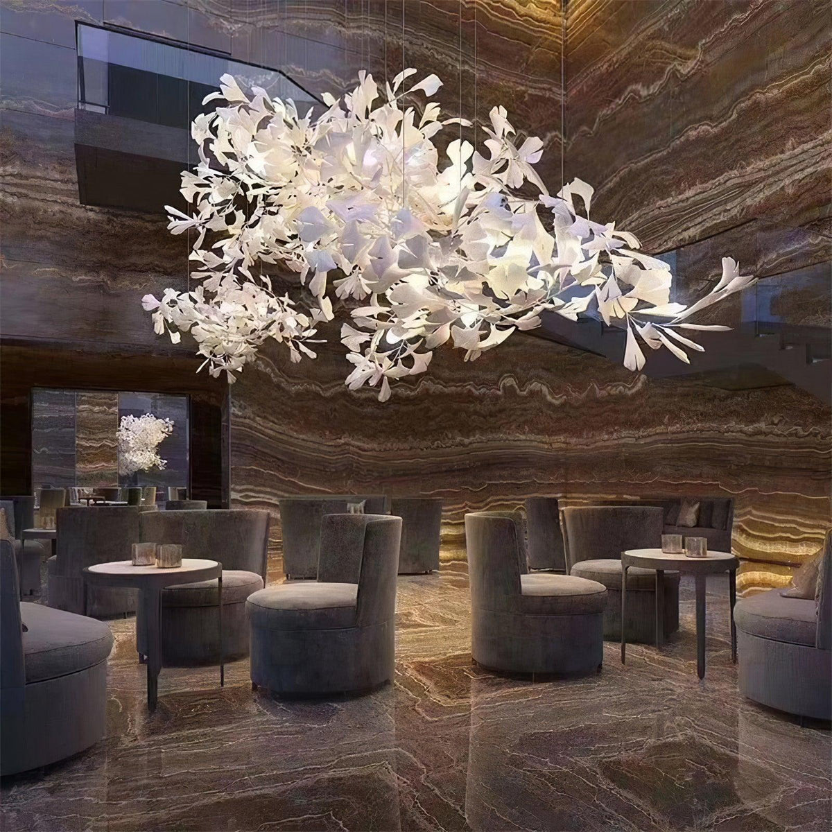 Voena Bloom Gingko Chandelier