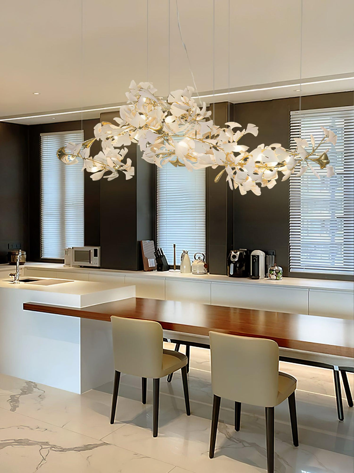 Voena Bloom Gingko Chandelier