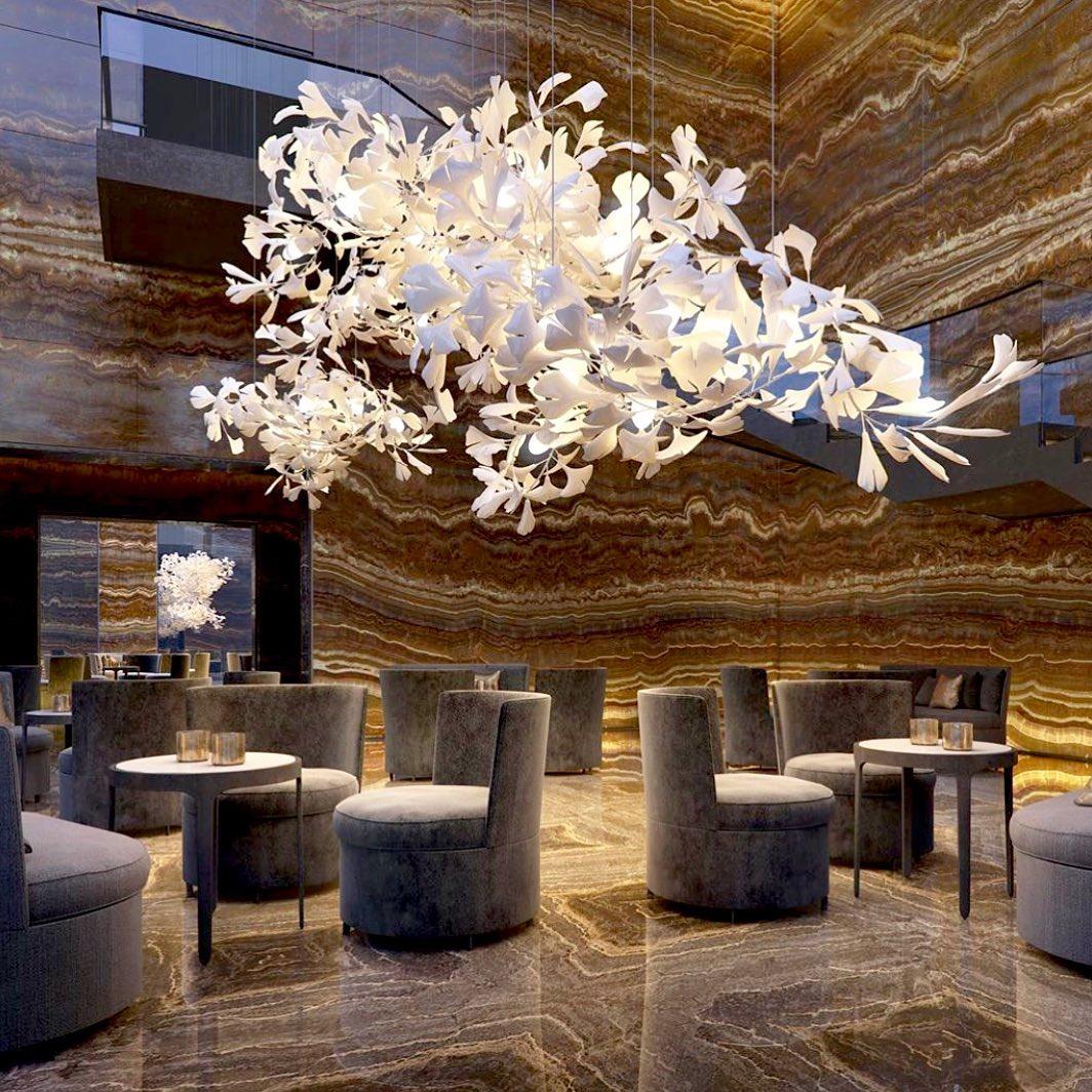 Voena Bloom Gingko Chandelier