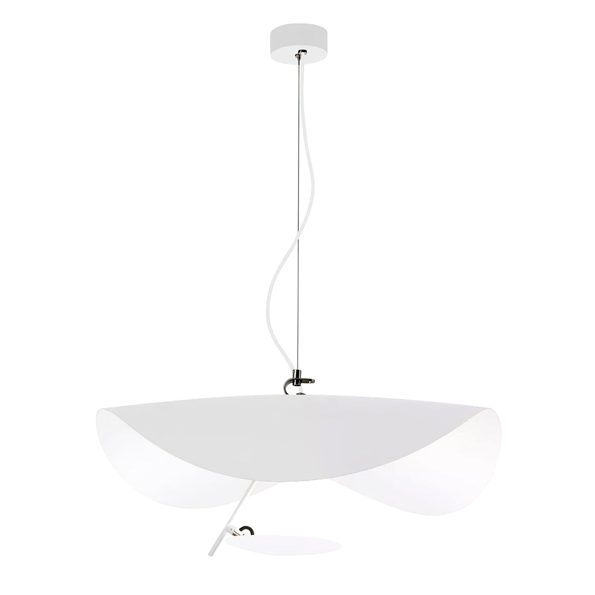 Aurisina Pendant Lamp Black Gold Curved Shade