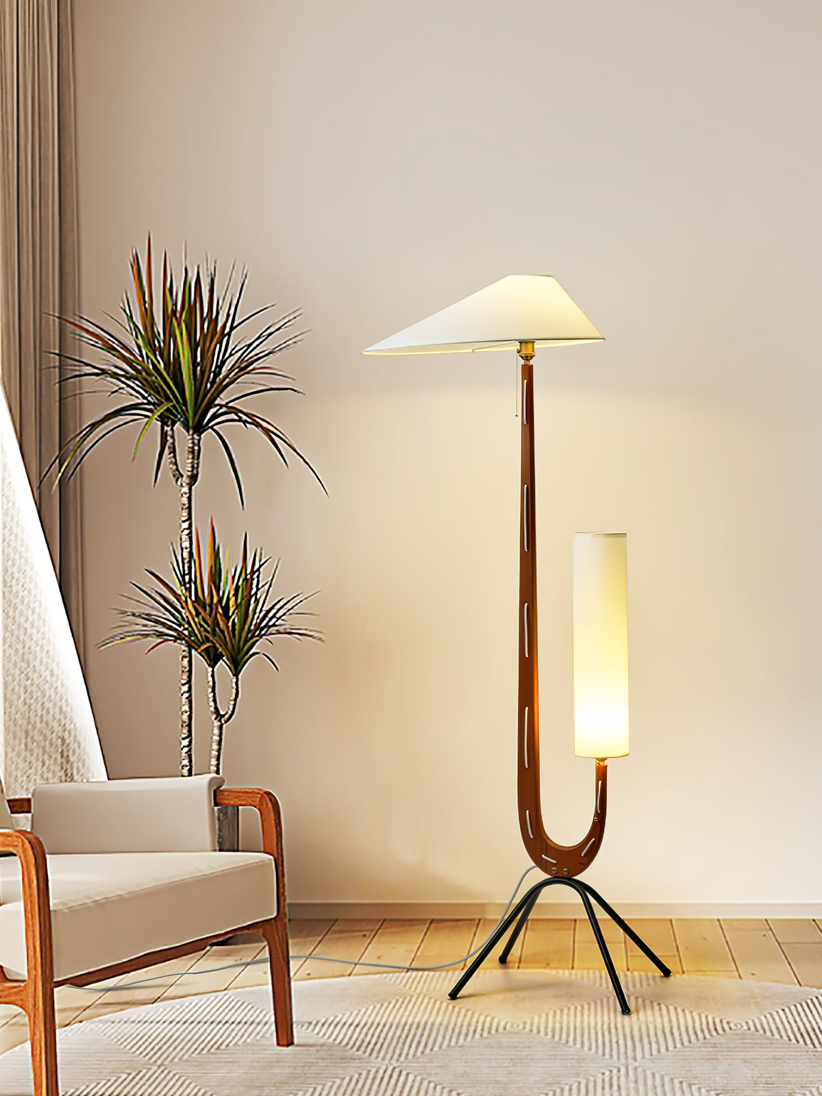 Novael Fabric Scandinavian Floor Lamp