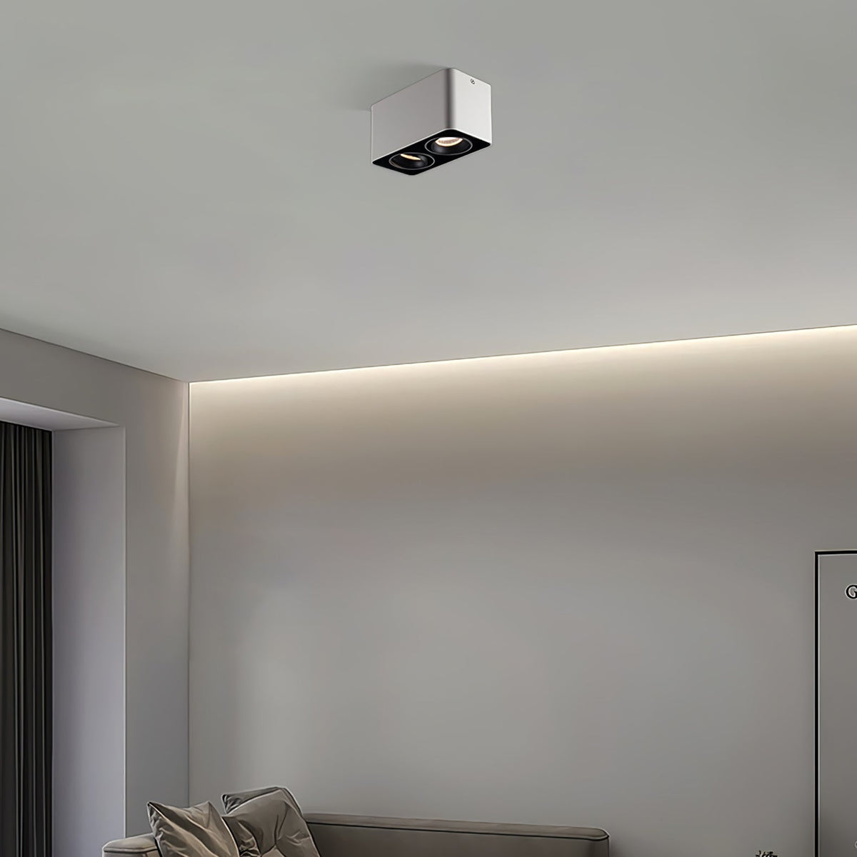 Thea Spotlight Surface Mount Twin LED Angular Minimalist