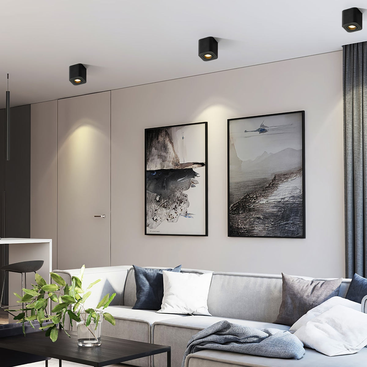 Thea Spotlight Surface Mount Twin LED Angular Minimalist