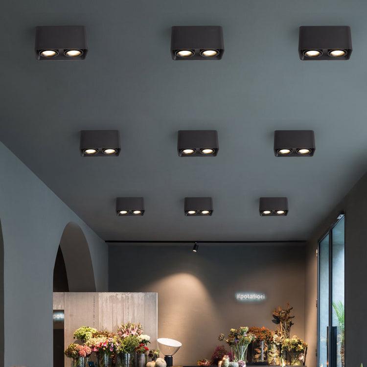 Thea Spotlight Surface Mount Twin LED Angular Minimalist