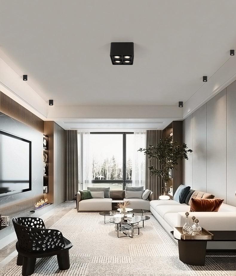 Thea Spotlight Surface Mount Twin LED Angular Minimalist
