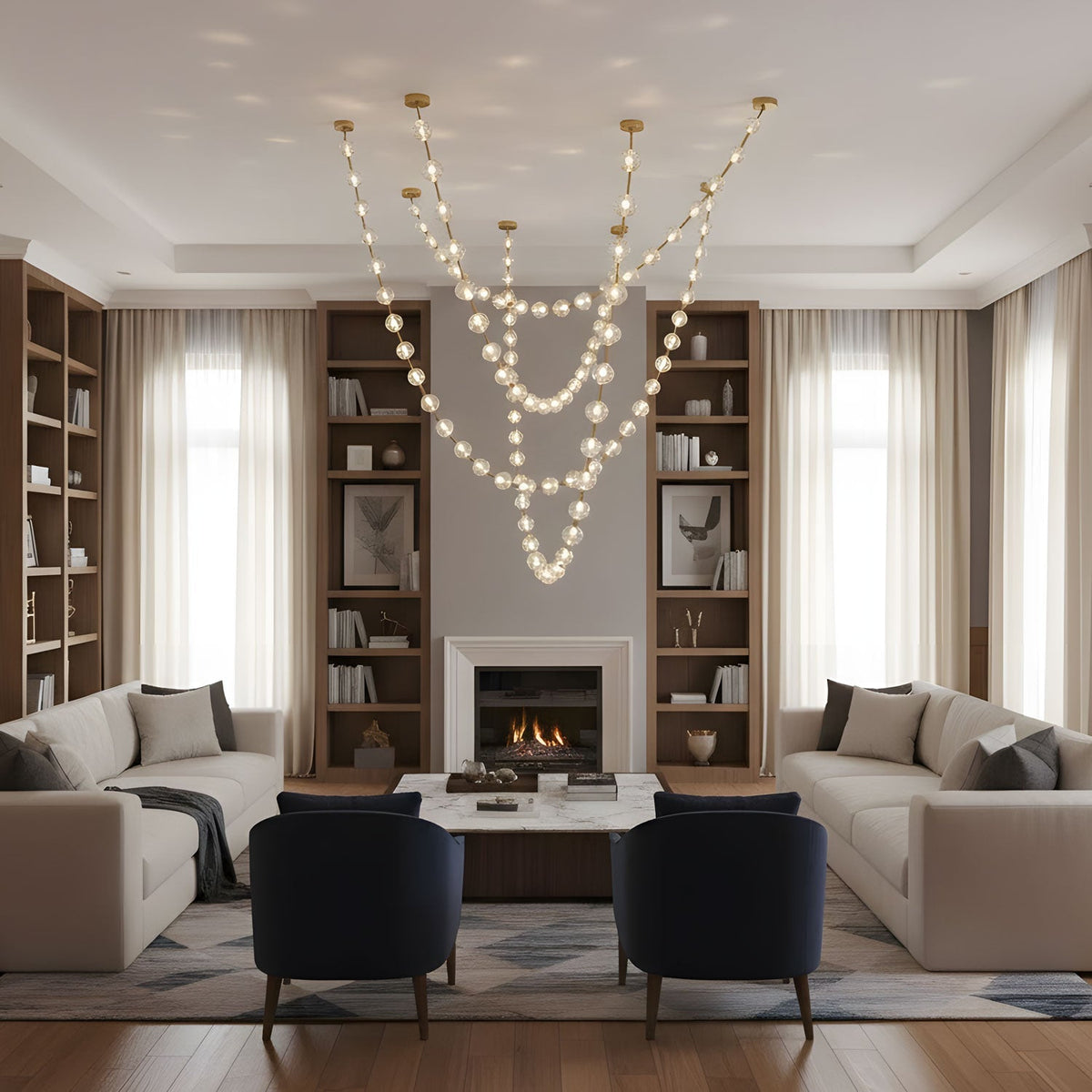 Esiena Strand Necklace Chandelier