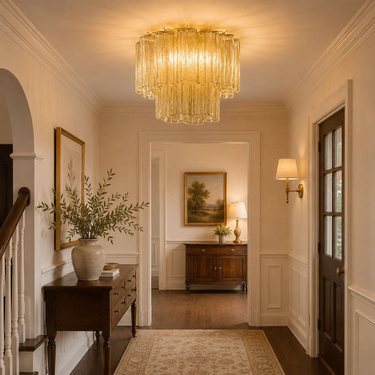Dania Murano Tubes Flush Mount Ceiling Light