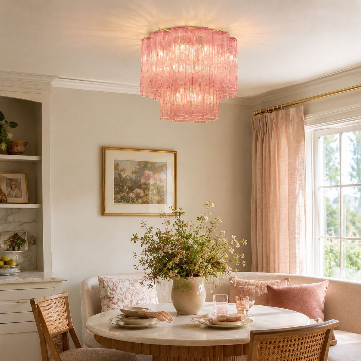 Dania Murano Tubes Flush Mount Ceiling Light