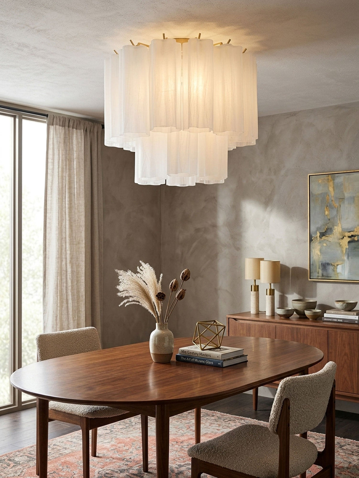 Dania Murano Tubes Flush Mount Ceiling Light