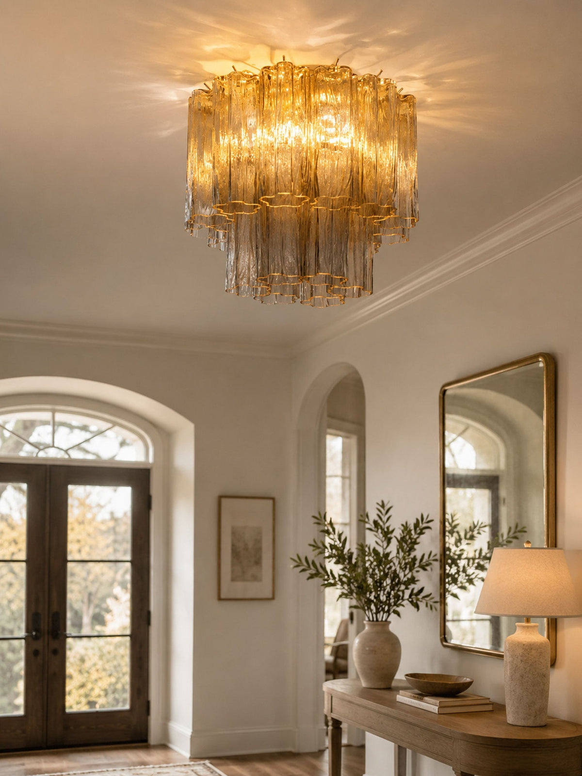 Dania Murano Tubes Flush Mount Ceiling Light