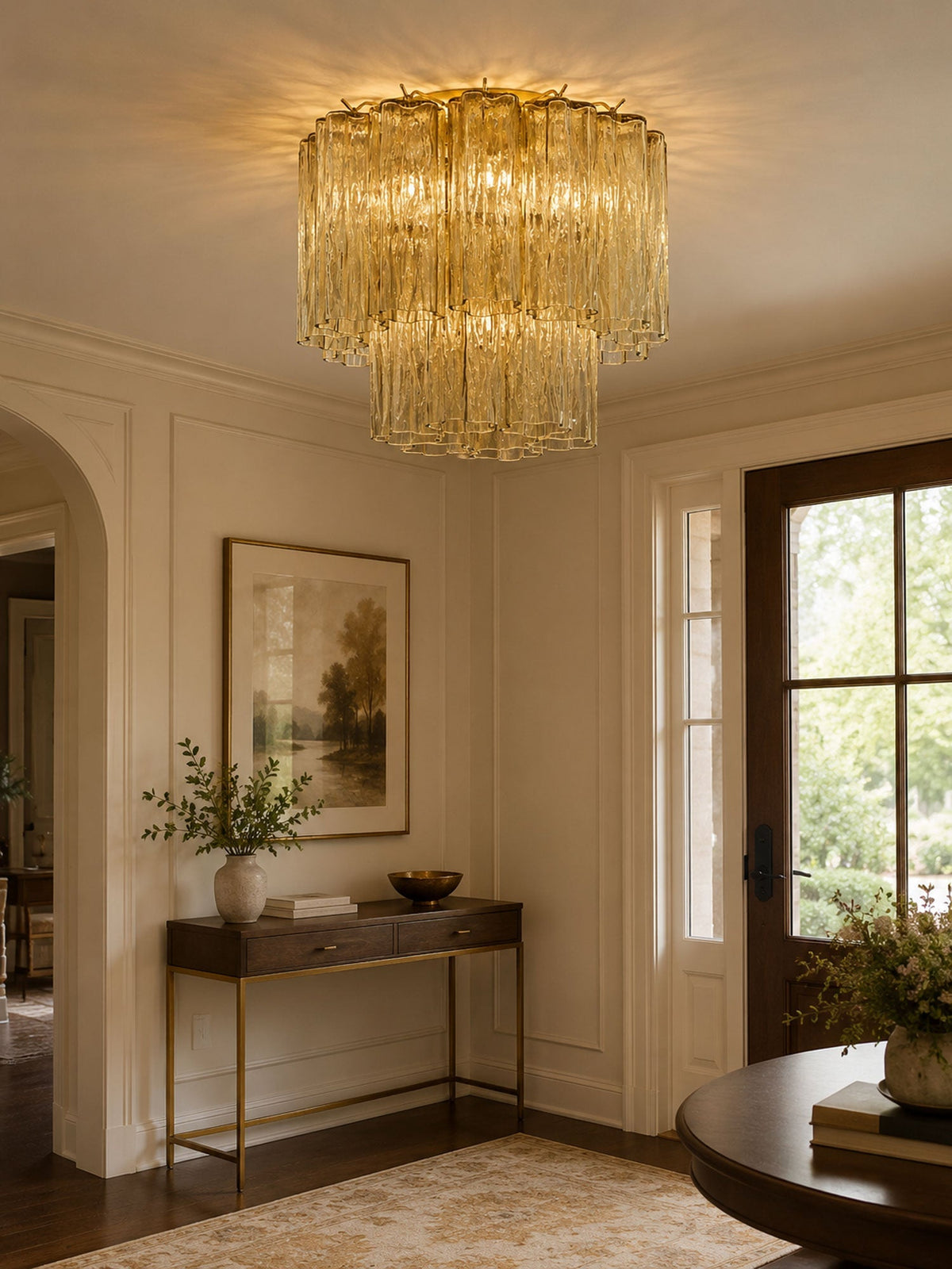 Dania Murano Tubes Flush Mount Ceiling Light