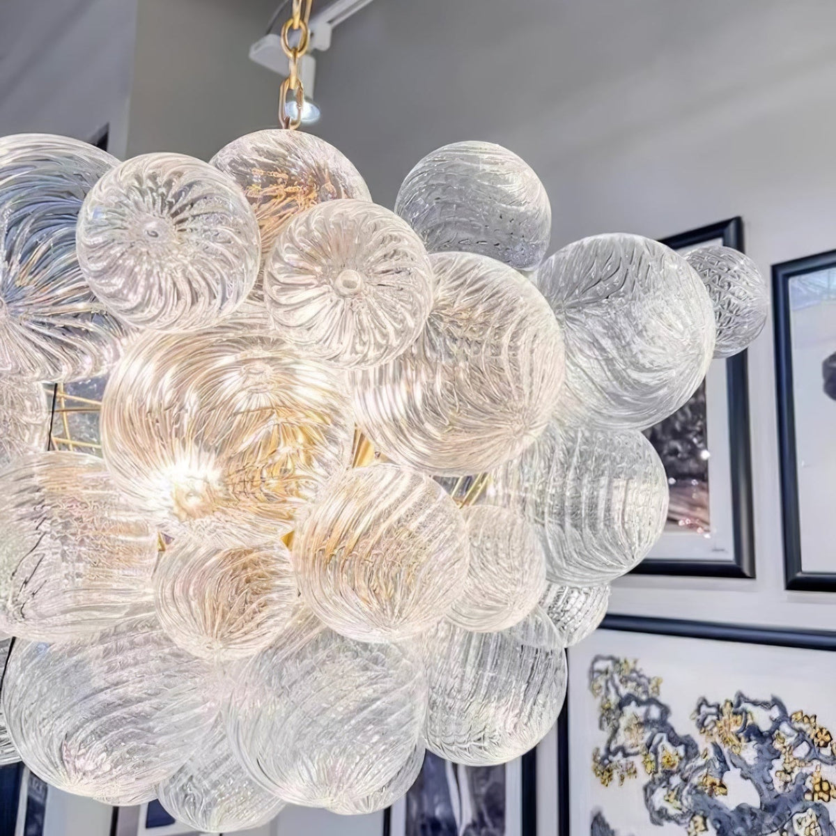 Aurora Chandelier Glass Ball Bubble Modern