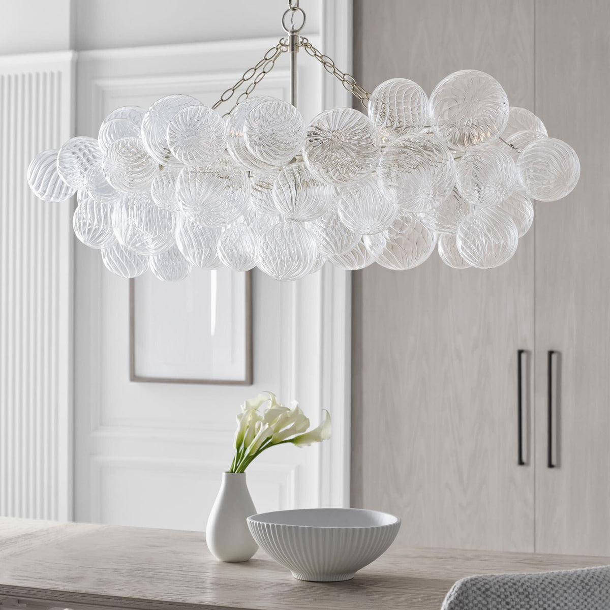 Aurora Chandelier Glass Ball Bubble Modern