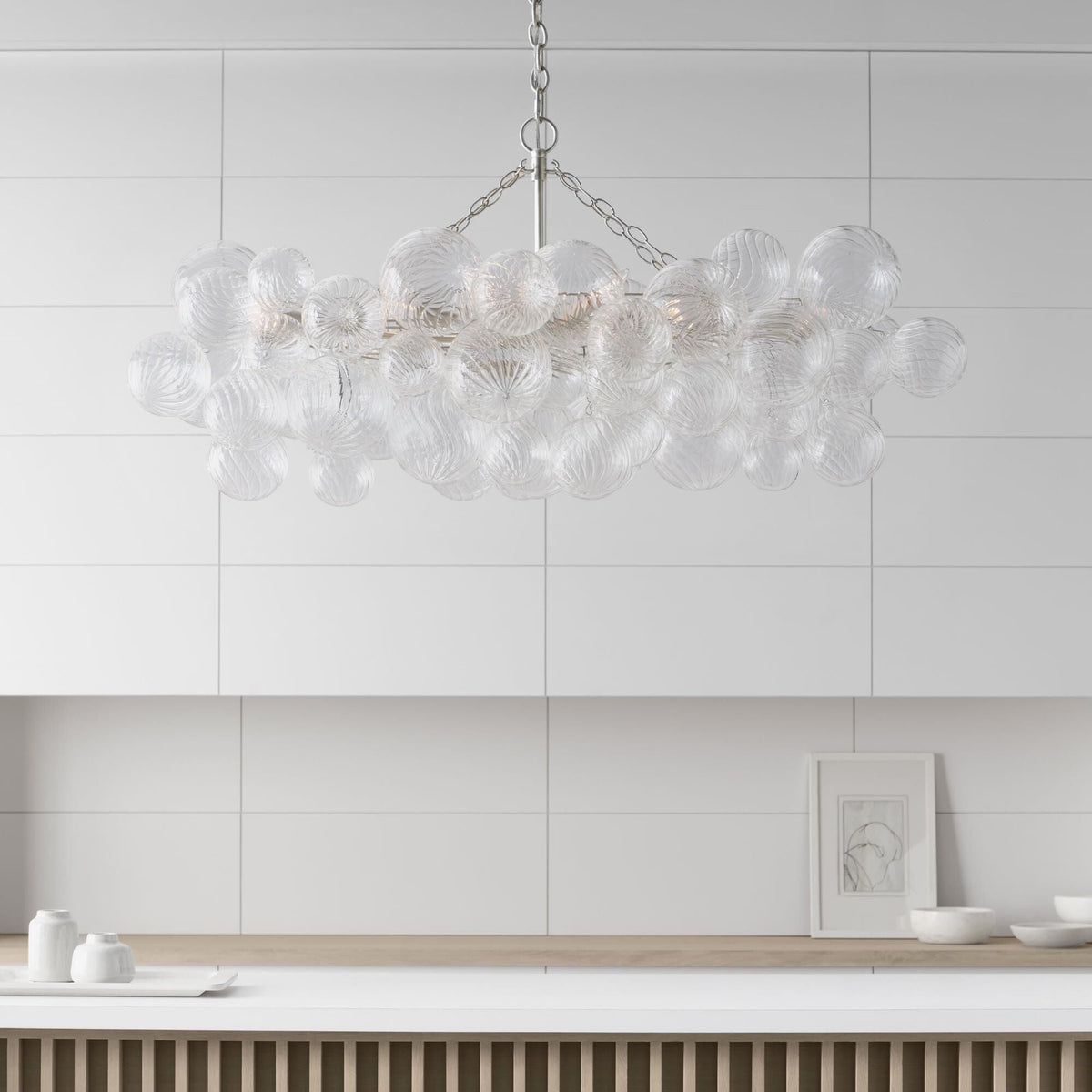 Aurora Chandelier Glass Ball Bubble Modern