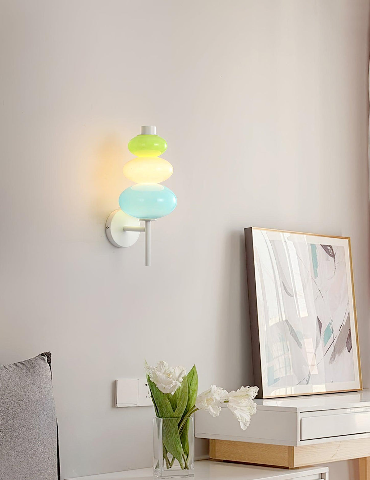 Pebble Modern Glass Wall Lamp