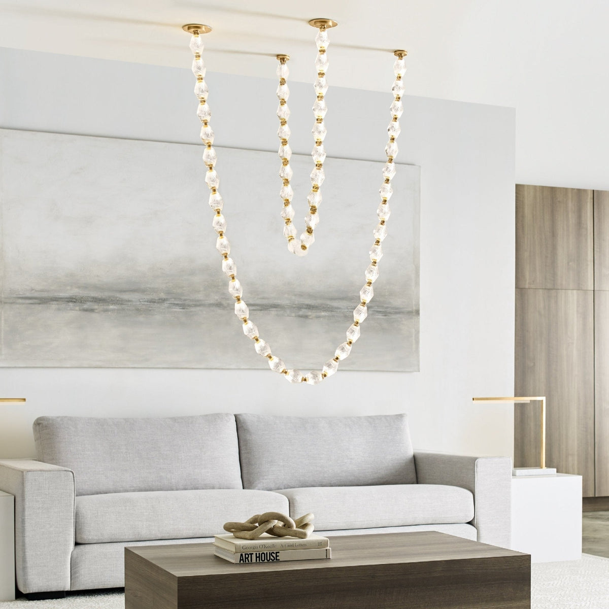 Pearlene Beaded Chandelier