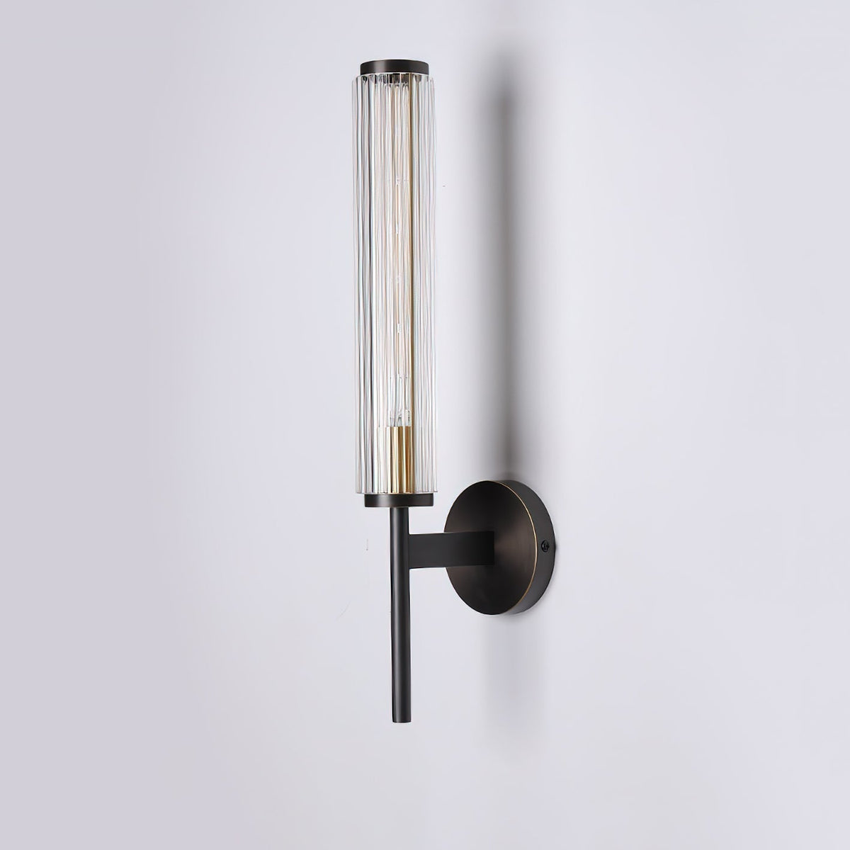 Faylen Premium Linear Brass Glass Wall Light