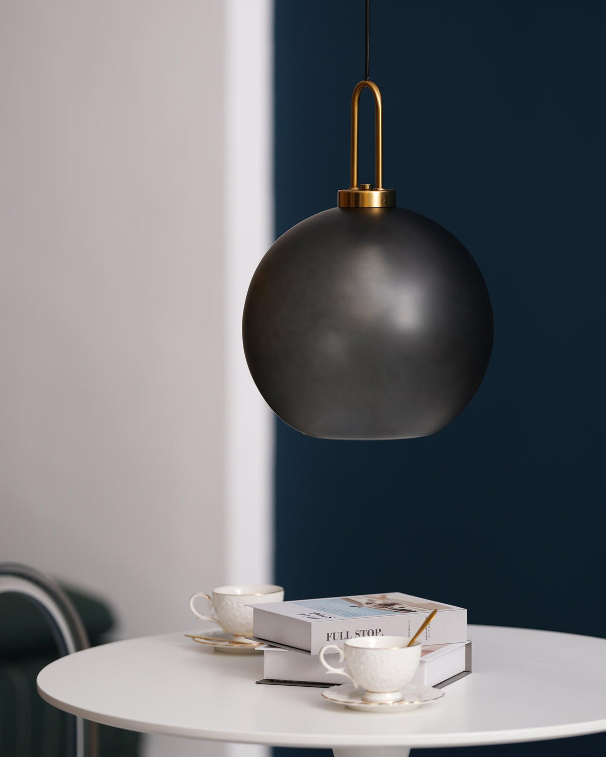Sevelo Pendant Lamp Frosted Glass Swag Adjustable