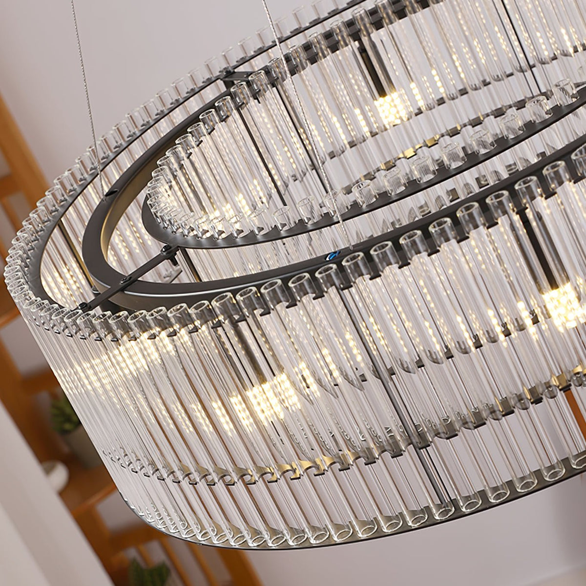 Celivia Pendant Lamp Glass Tube Ring Modern Luxury