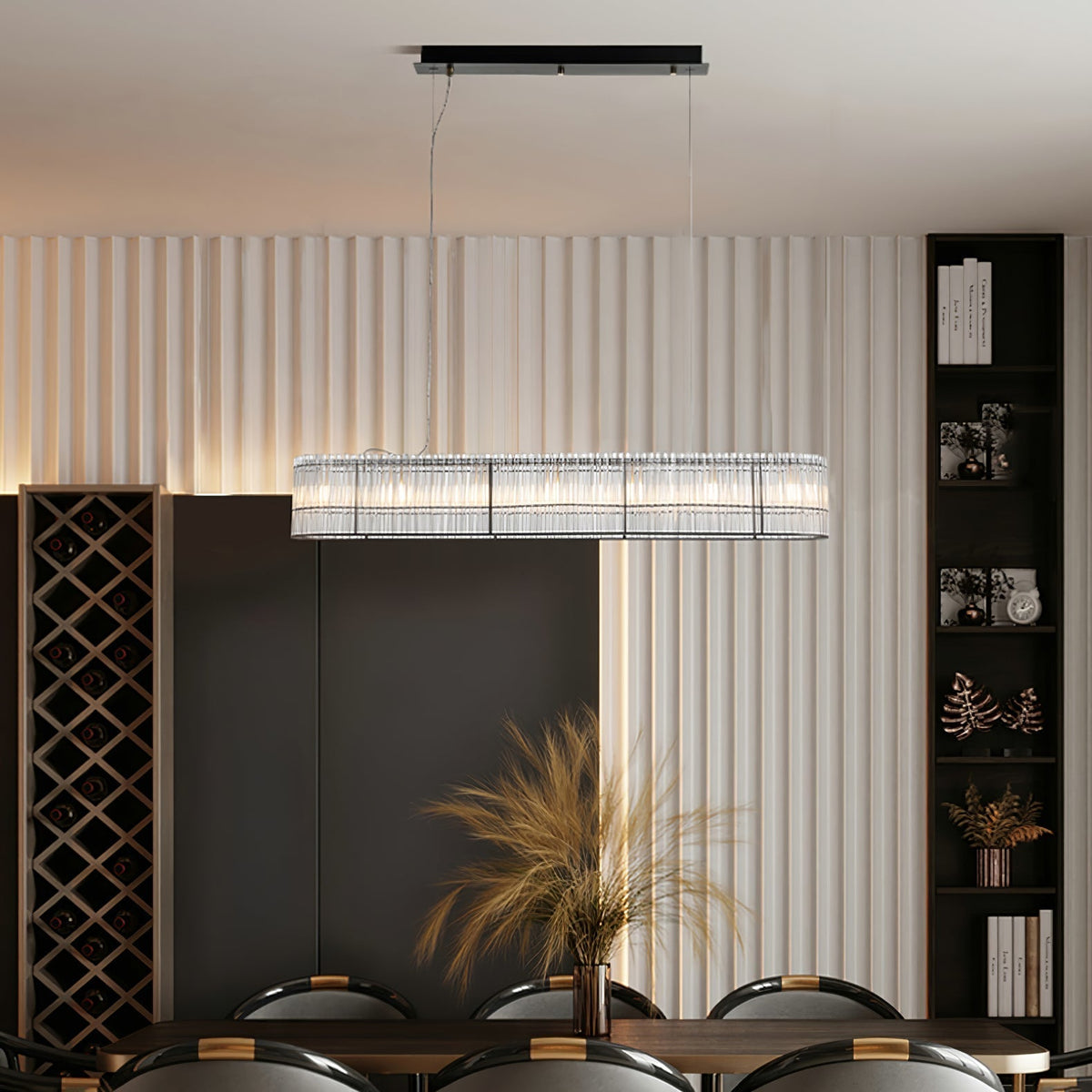 Celivia Pendant Lamp Glass Tube Ring Modern Luxury